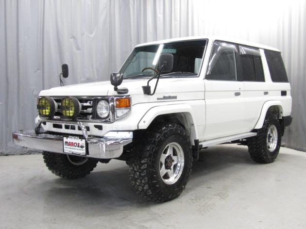 ランクル76後期ZX本州仕入！フェンダーミラー！純正ホワイト車両