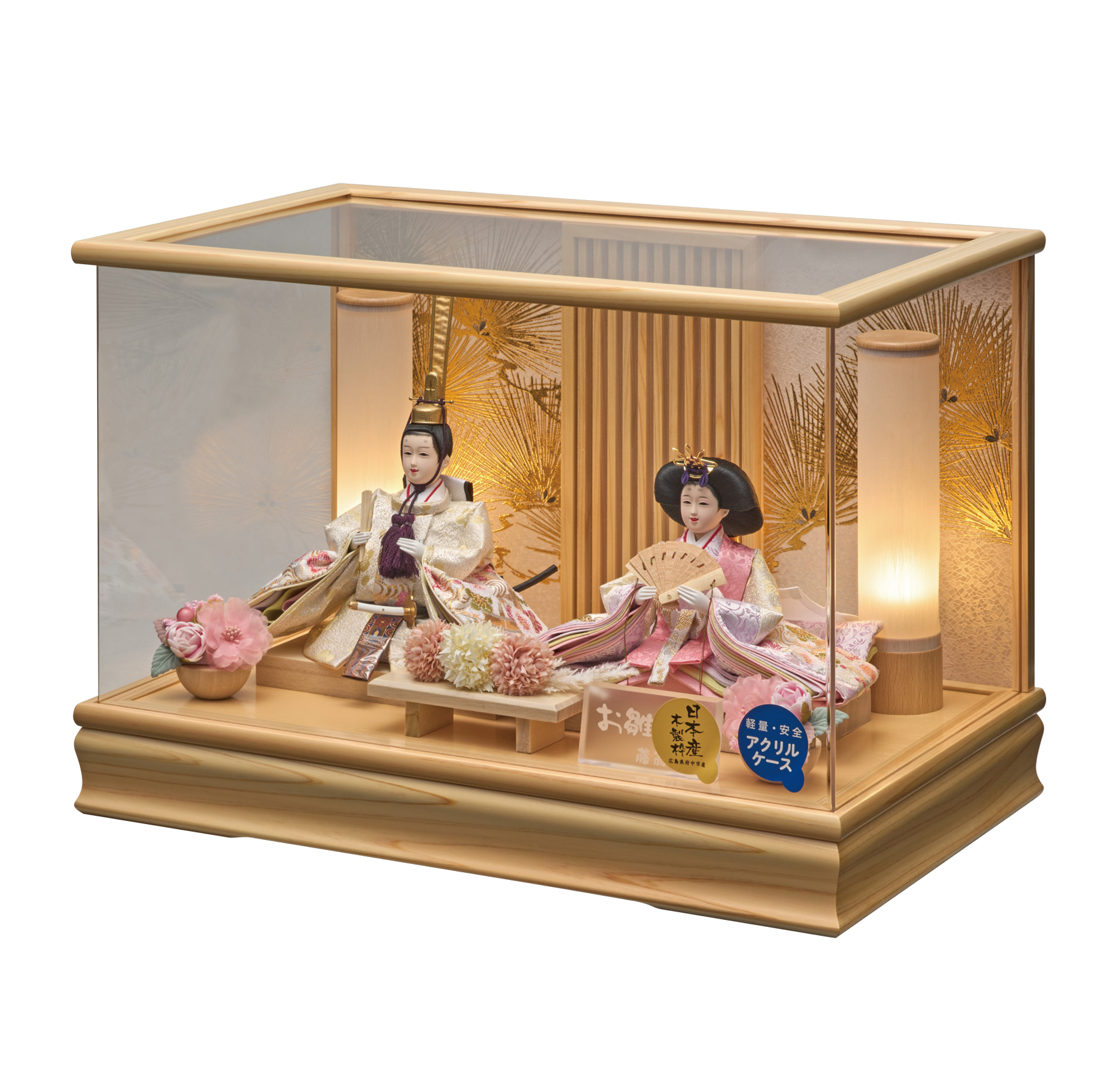 お手頃 幅49cmアクリルケース | 人形のふじなみ | 藤翁作 株式会社 藤浪