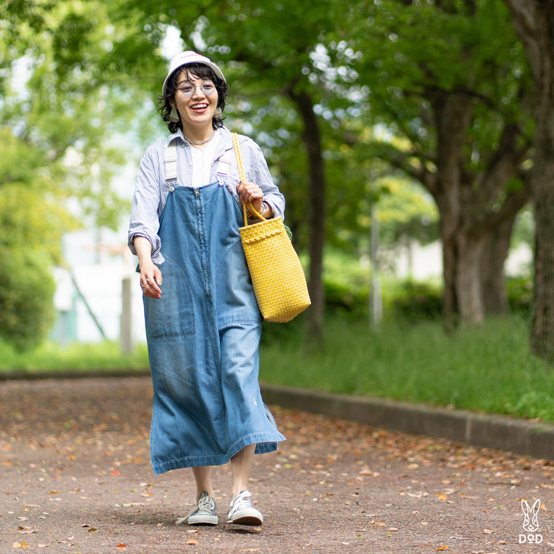 デニム・ジャンスカ（ブルー/ネイビー/キバタキナリ）SK075-BL/NV/NA-F