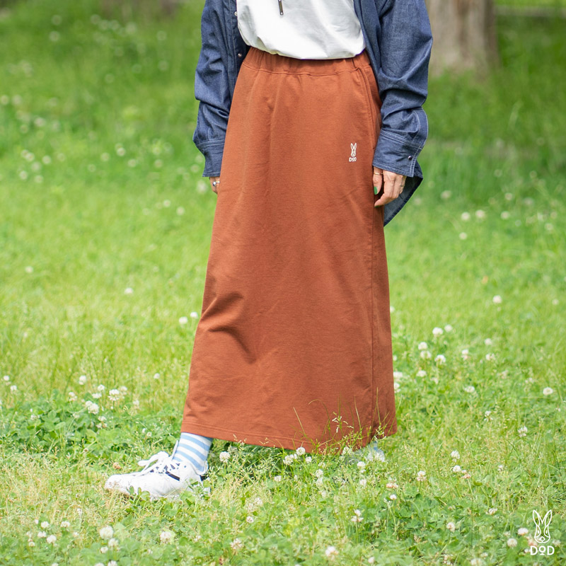 ウサロゴスカート(アイボリー/チョコブラウン/ブラック/グレー）SK118