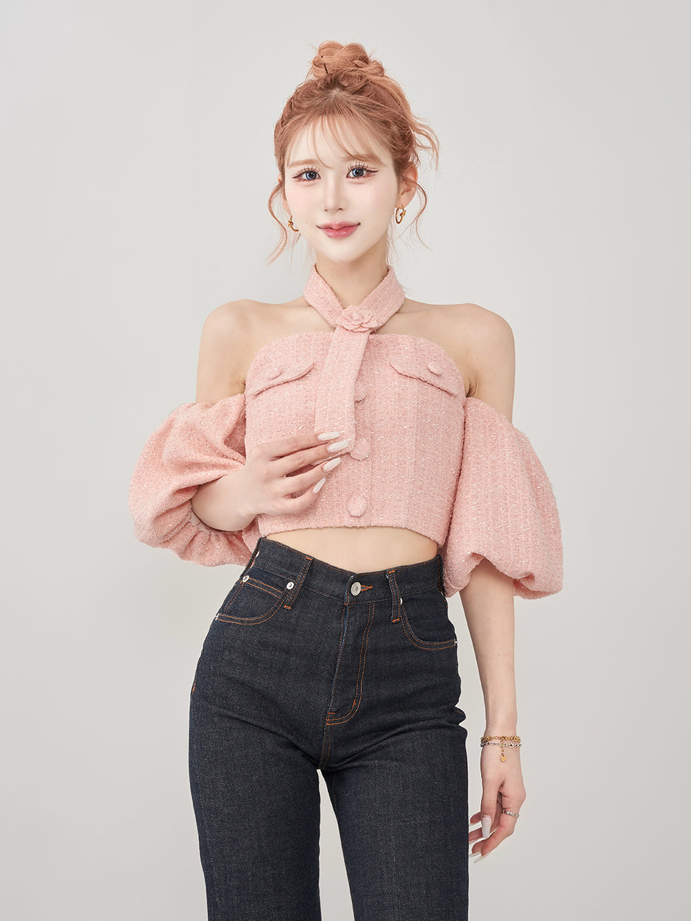 チェックジャガードノースリニットミニワンピース – Darich (ダーリッチ)