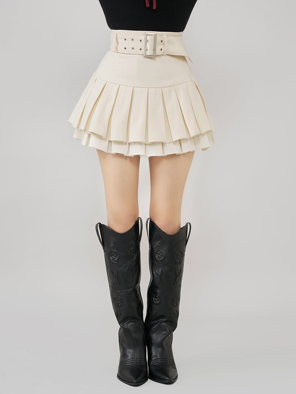 ダブルプリーツミニスカート – Darich (ダーリッチ)