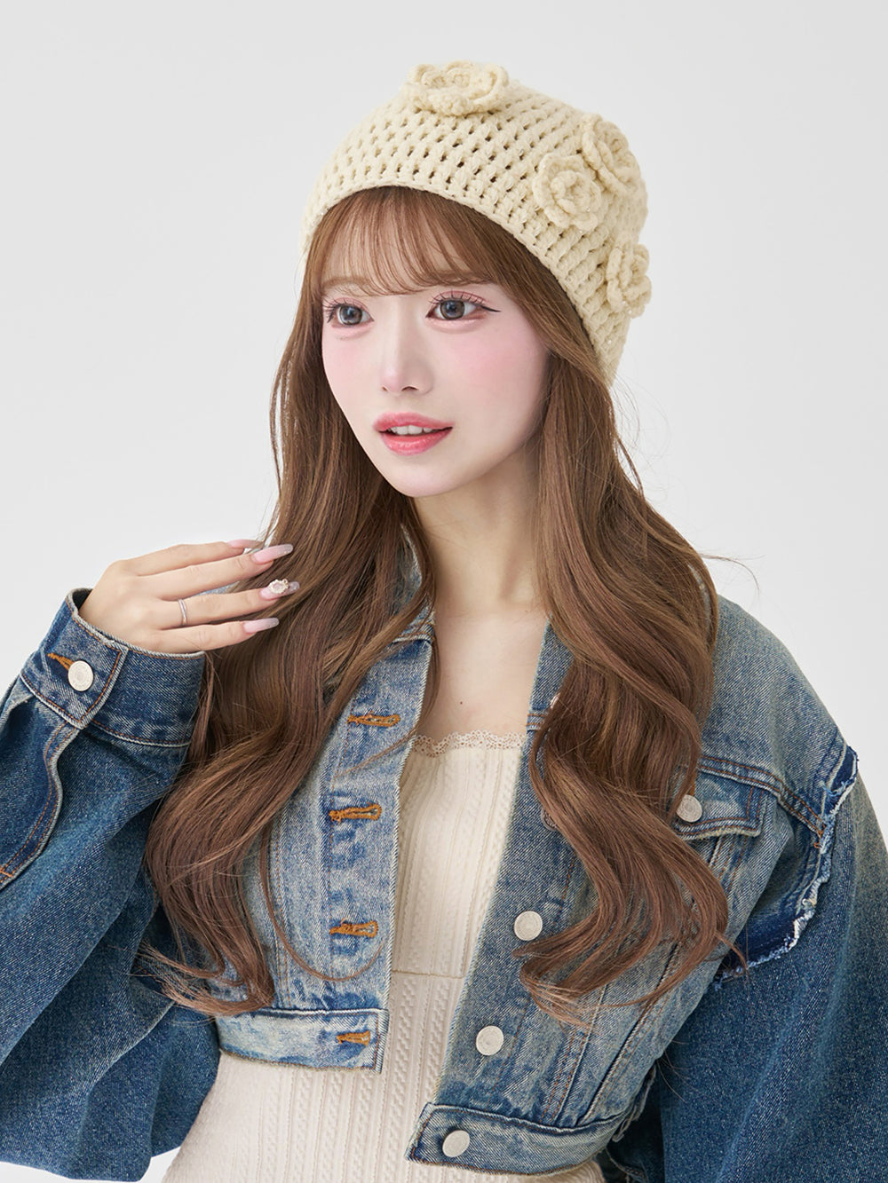 ローズモチーフクロシェビーニー – Darich (ダーリッチ)