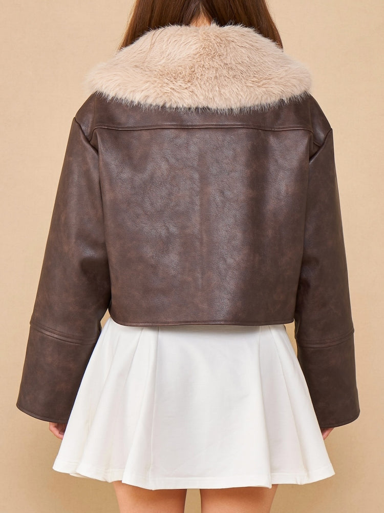 darich : リボンベルトヴィンテージレザージャケット