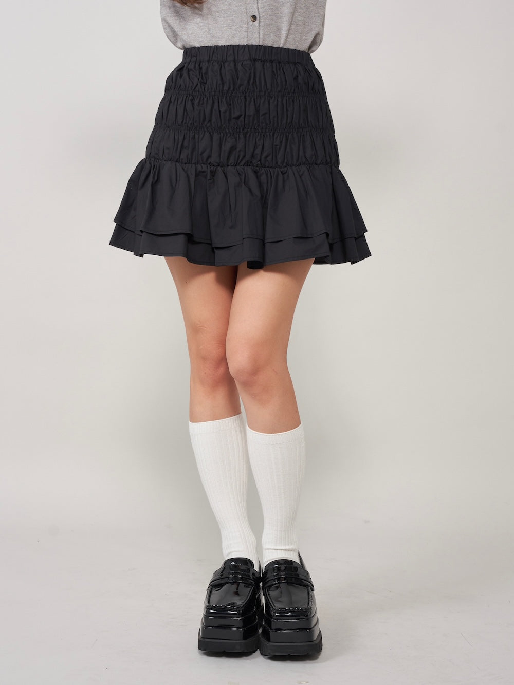 シャーリングフリルミニスカート – Darich (ダーリッチ)
