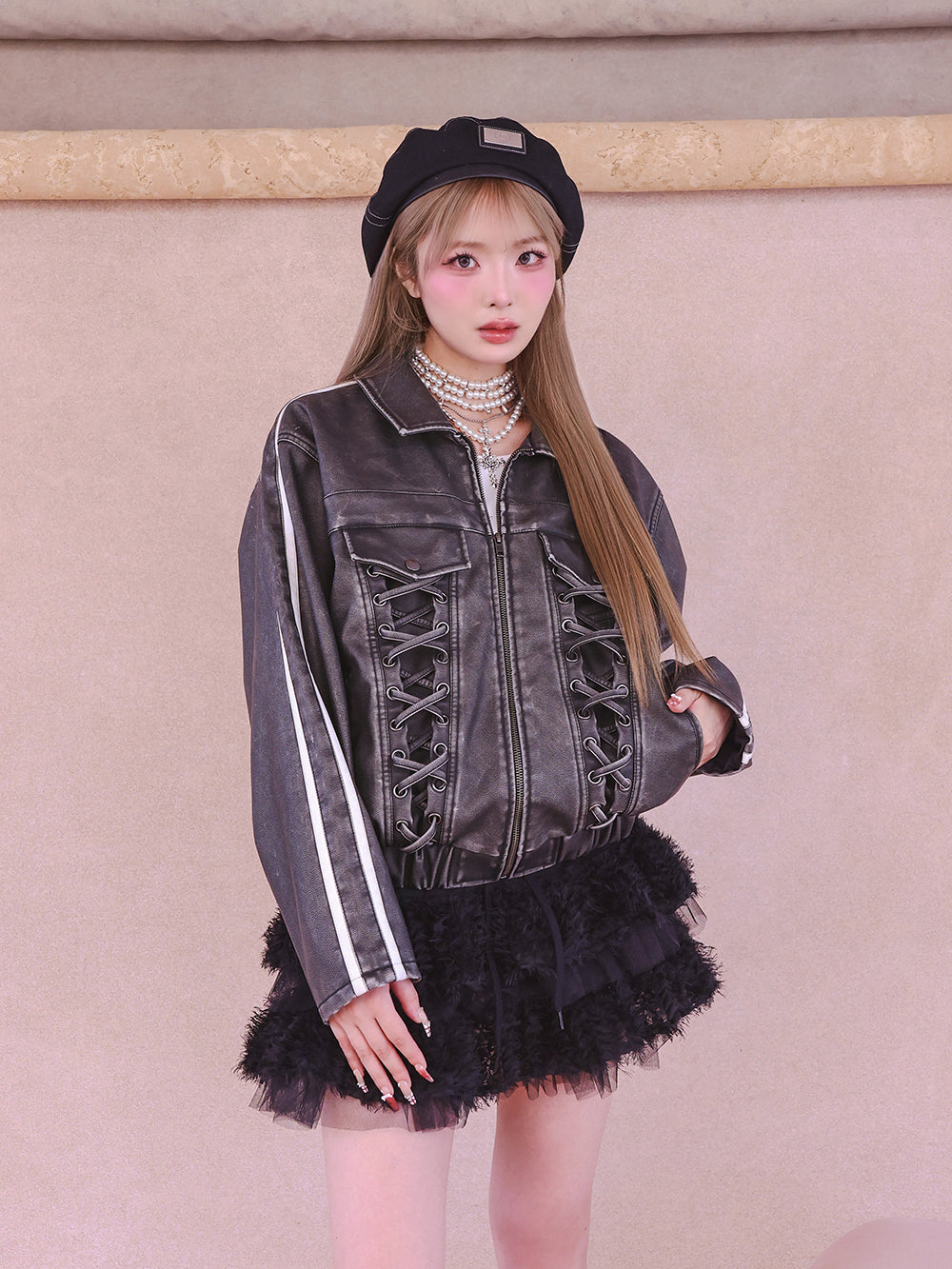 ラインレザーオーバージャケット – Darich (ダーリッチ)