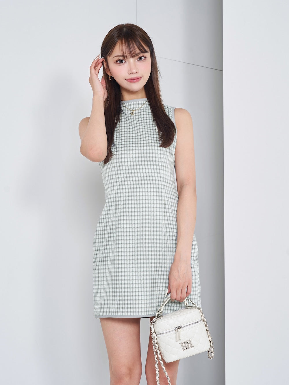 ウエストオープンチェックミニワンピース – Darich (ダーリッチ)