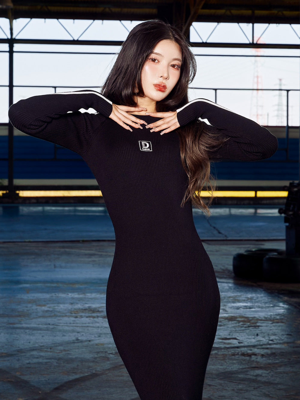 ダブルラインマーメイドロングワンピース – Darich (ダーリッチ)