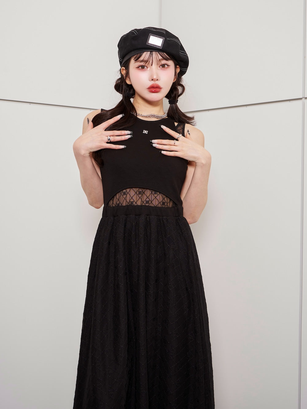 ロゴレースロングワンピース – Darich (ダーリッチ)