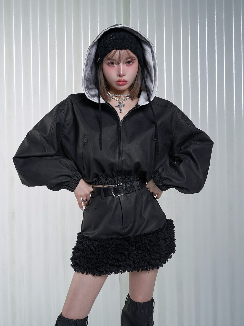 ハートポケットレザーミニスカート – Darich (ダーリッチ)