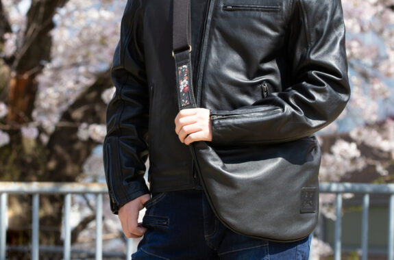 21SJ-14K 金襴レザージャケット（鉄流水雪輪/桧垣桜/流水雪輪） | DEGNER