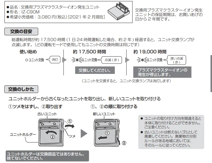 IZ-C90M 【卸向：100個セット】 シャープ 純正品 新品 箱あり 交換用