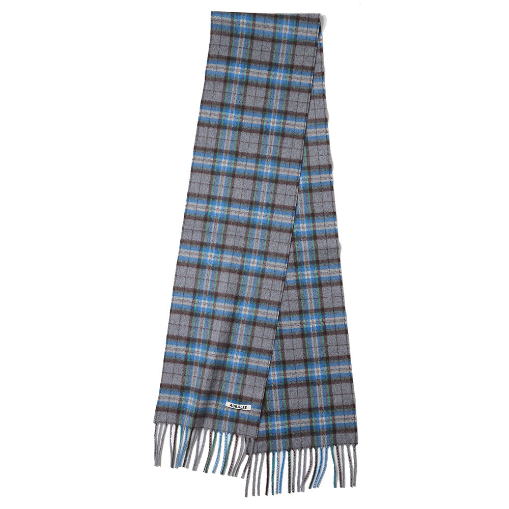 AURALEE(オーラリー)】CASHMERE CHECK STOLE (A23AM01CM) | AURALEE