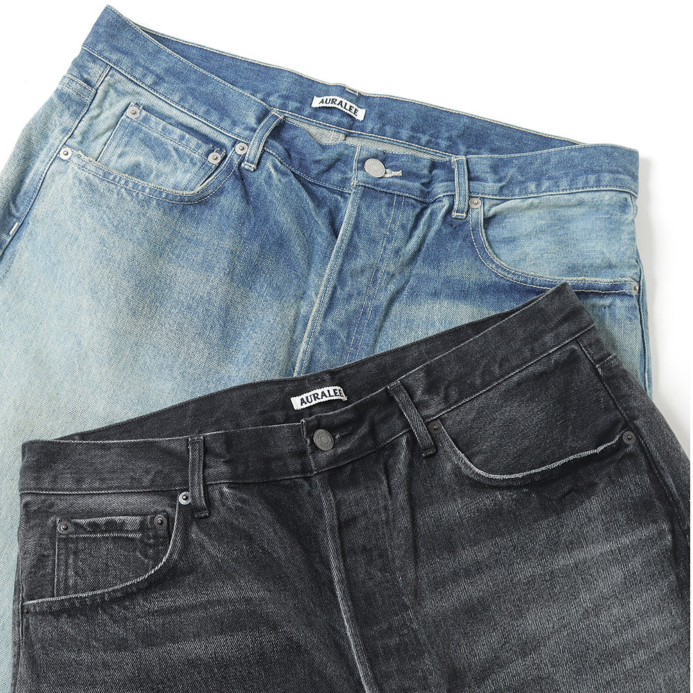 AURALEE(オーラリー)SELVEDGE FADED HEAVY DENIM WIDE PANTS A24AP02DH