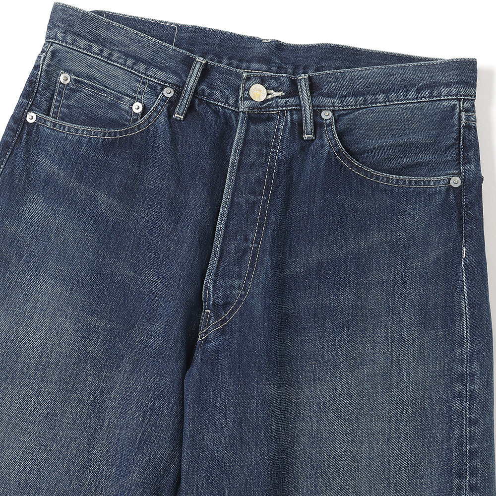Graphpaper) Selvage Denim Five Pocket Wide Straight Pants(Dk.FADE
