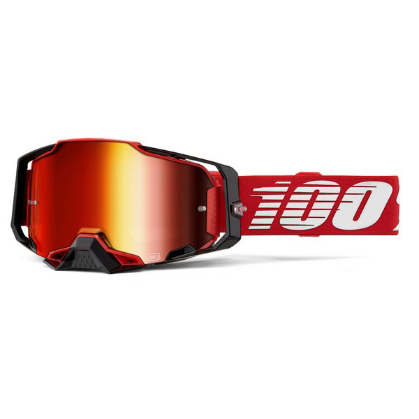 100% ARMEGA ゴーグル Red| Dirtbikeplus (ダートバイクプラス)