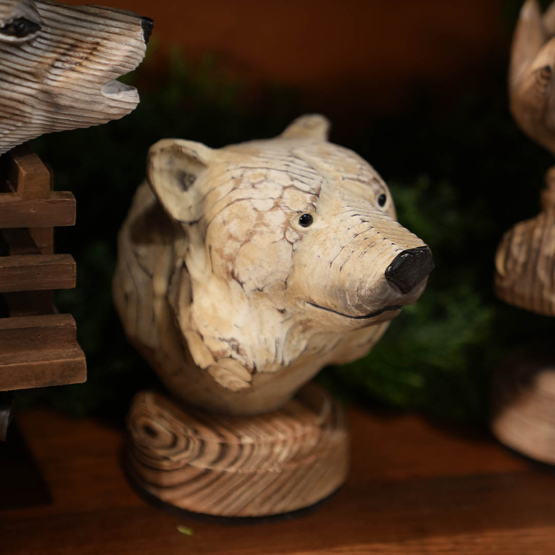 DULTON ONLINE SHOP | WOODEN ANIMAL HEAD POLAR BEAR(POLAR BEAR