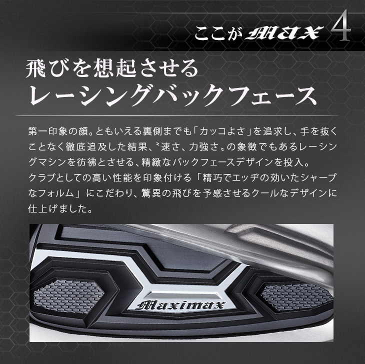 6本セット】マキシマックス アイアン6本セット (#5～#9、PW) ワーク