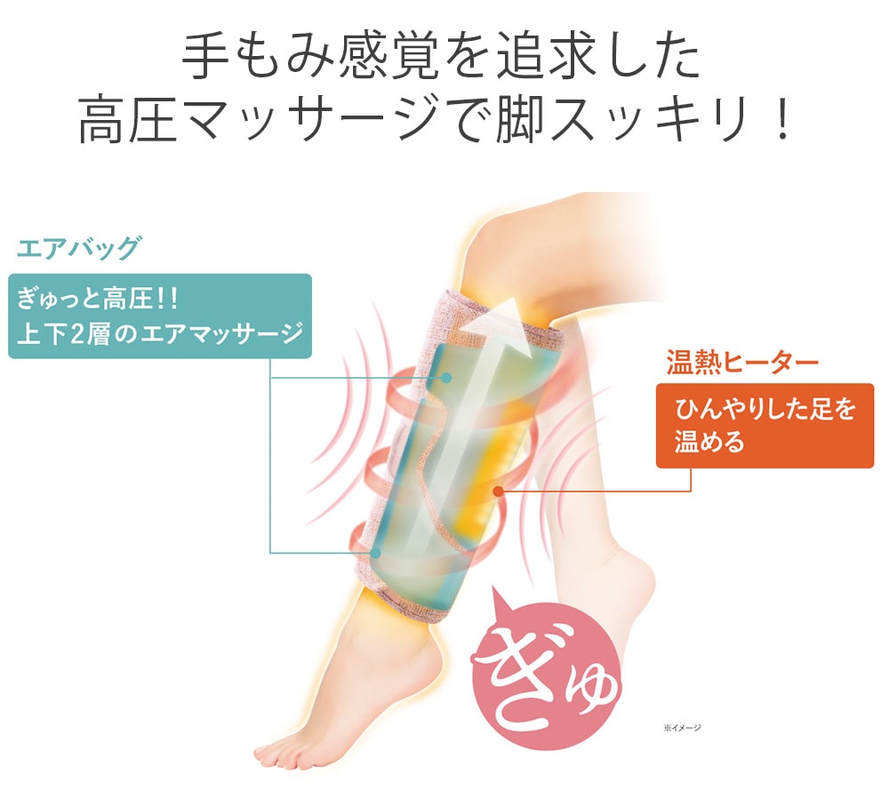 ATEX ルルド ふくらはぎマッサージャー AX-HJ360(ピンク