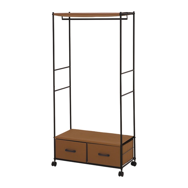 BOX付ハンガーラック(幅75): 家具・インテリア／はぴねすくらぶ