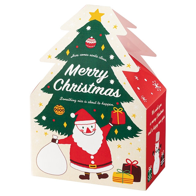 クリスマスミニツリーダイカットボックス-1(W100×D55×H150(70
