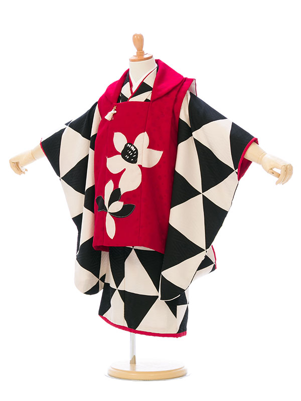 七五三|2歳女児|被布|対応身長:80~90cm|Modern Antenna|#E-H-334F