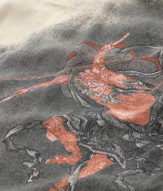 SUN SURF[サンサーフ]×葛飾北斎 アロハシャツ SS38935 雷神図