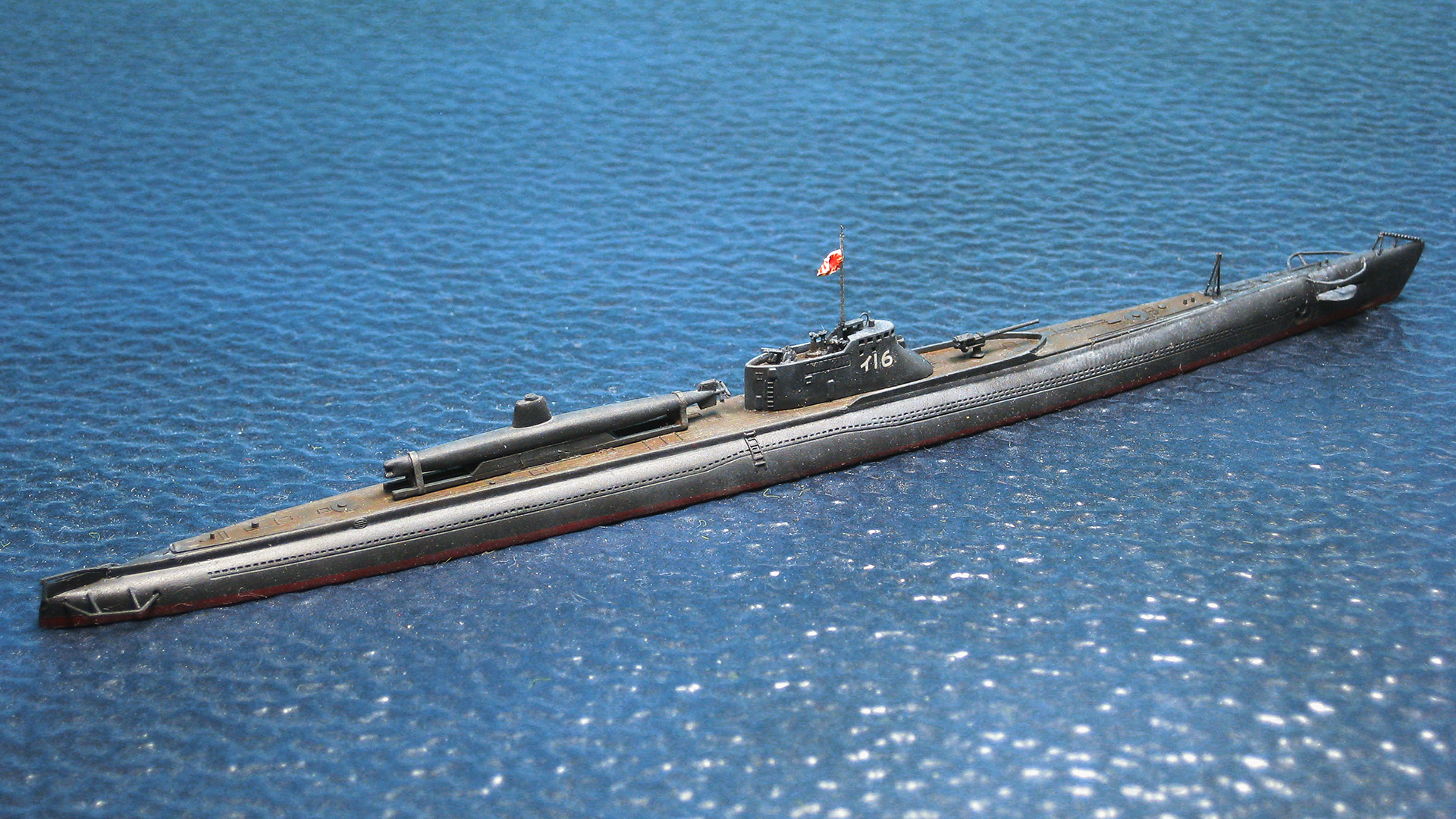 GWワンデイモデリング四番勝負・其の一 – 1/700で潜水艦伊16をつくる