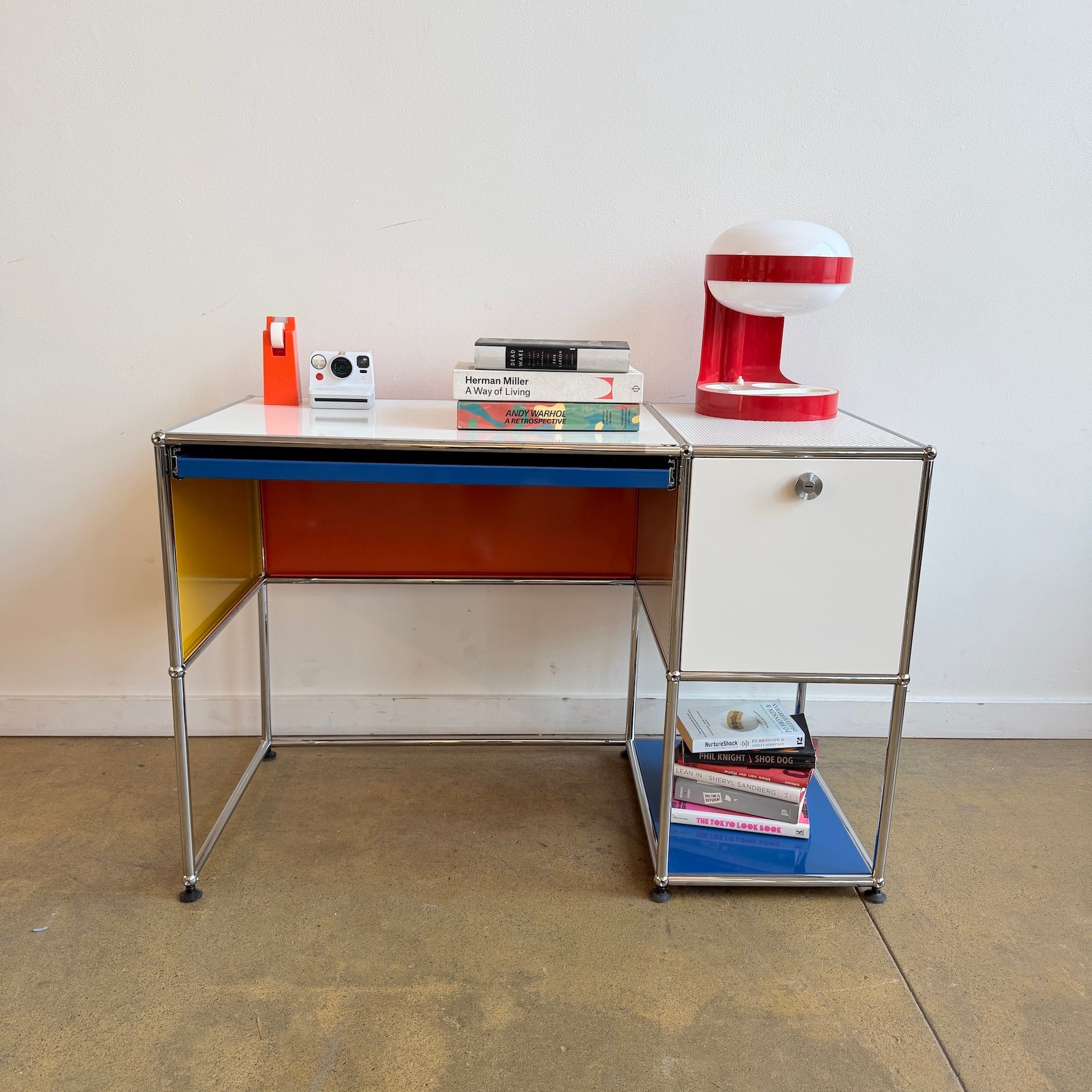 USM Haller Multi Color Desk with Pullout Tray – enliven mart