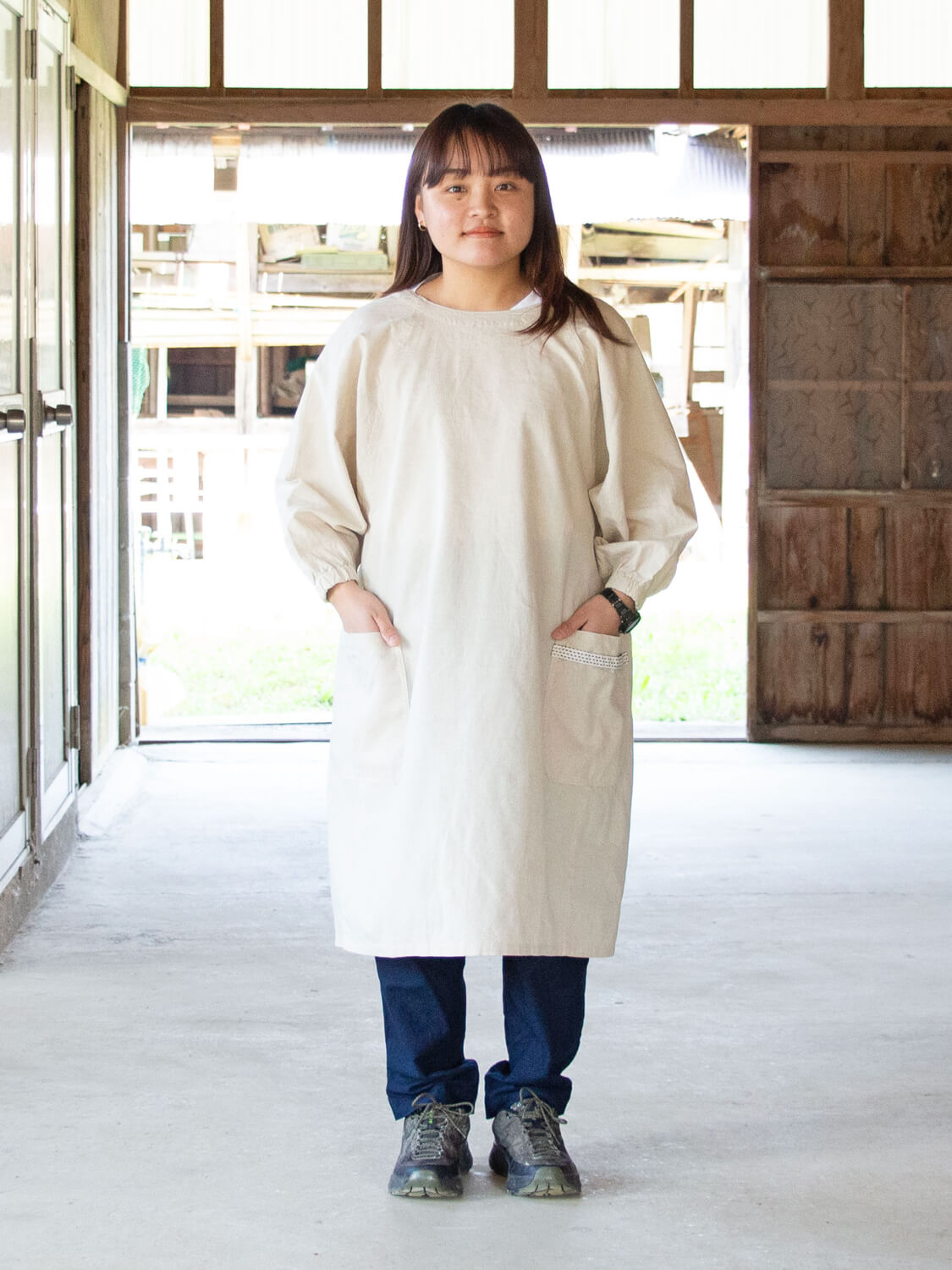 割烹着(KAPPOGI)手ぬぐい付き