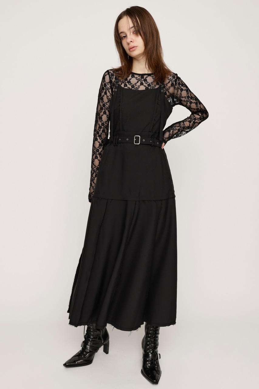 SLY | PLEATS BELTED ロングワンピース (ワンピース(ロング） ) |SHEL