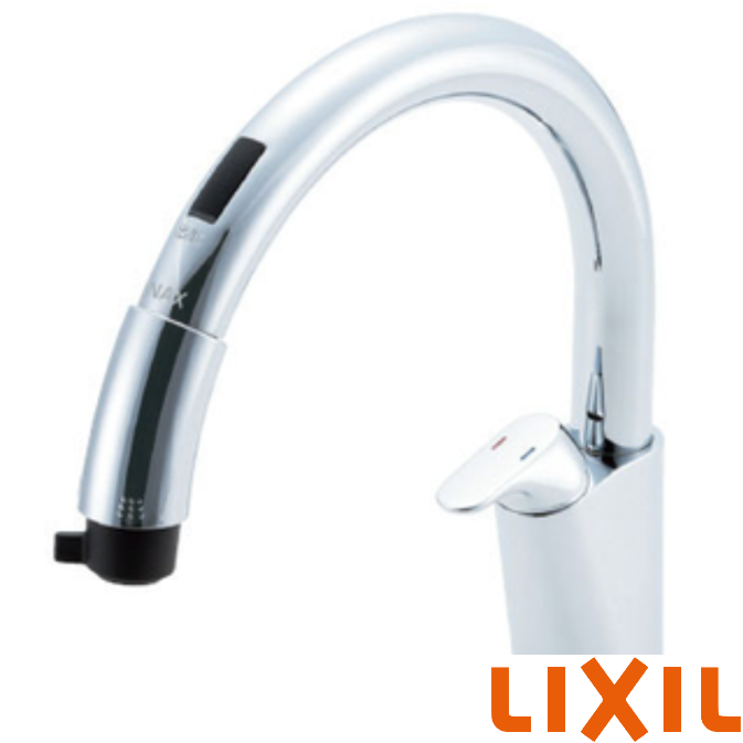 LIXIL ハンドシャワー混合栓 グースネック SF-NAB454SYX LIXIL 電池式