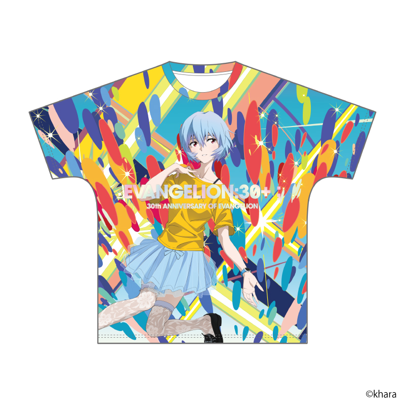 EVANGELION:30+；】フルグラフィックTシャツ・ロゴ/レイ [お届け予定