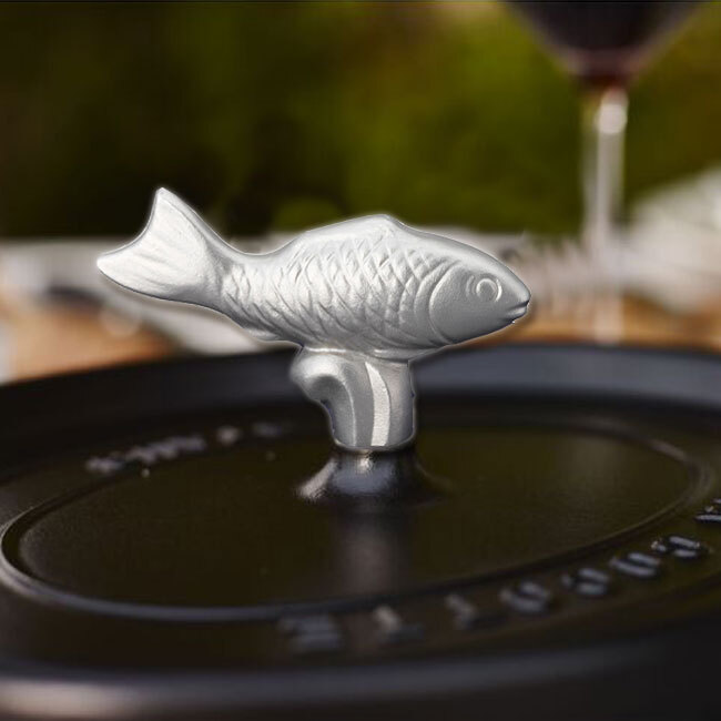 Staub Stainless Steel Animal Knob | Fish