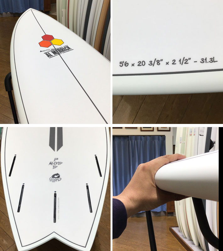 2025 トルク サーフボード torq surfboard X-LITE PODMOD 5'6 [White