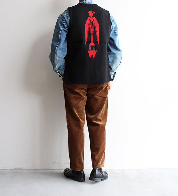 DEADSTOCK】90s ORTEGA'S Chimayo Vest “ThunderBird” Special Pattern