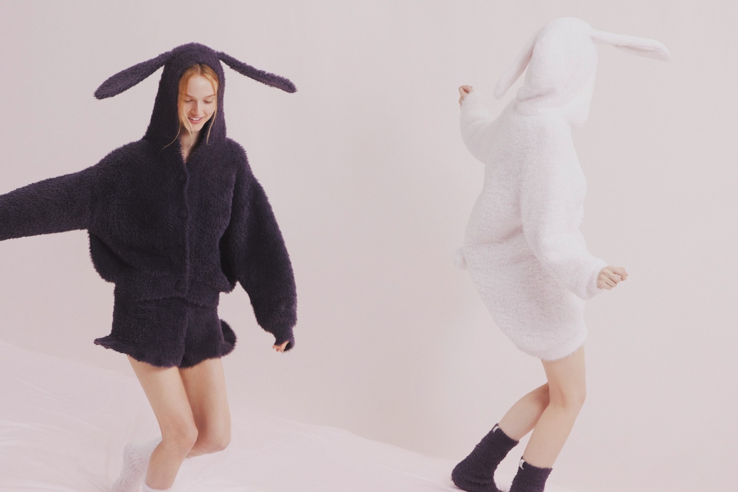 ジェラート ピケのハロウィンルームウェア、“子ウサギ”の耳付き