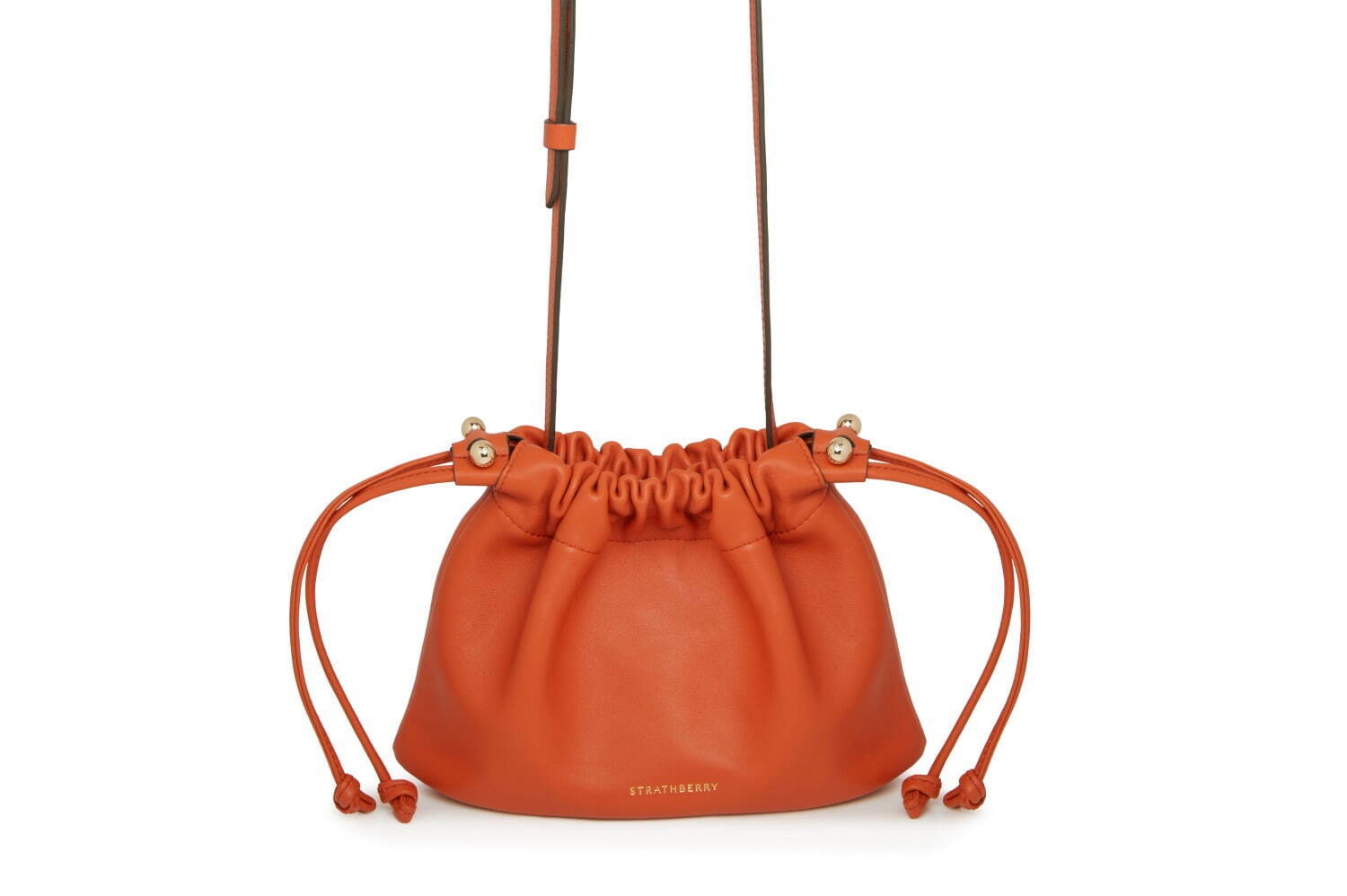 ストラスベリー24年夏ウィメンズバッグ、巾着型2WAYクロスボディや“S字