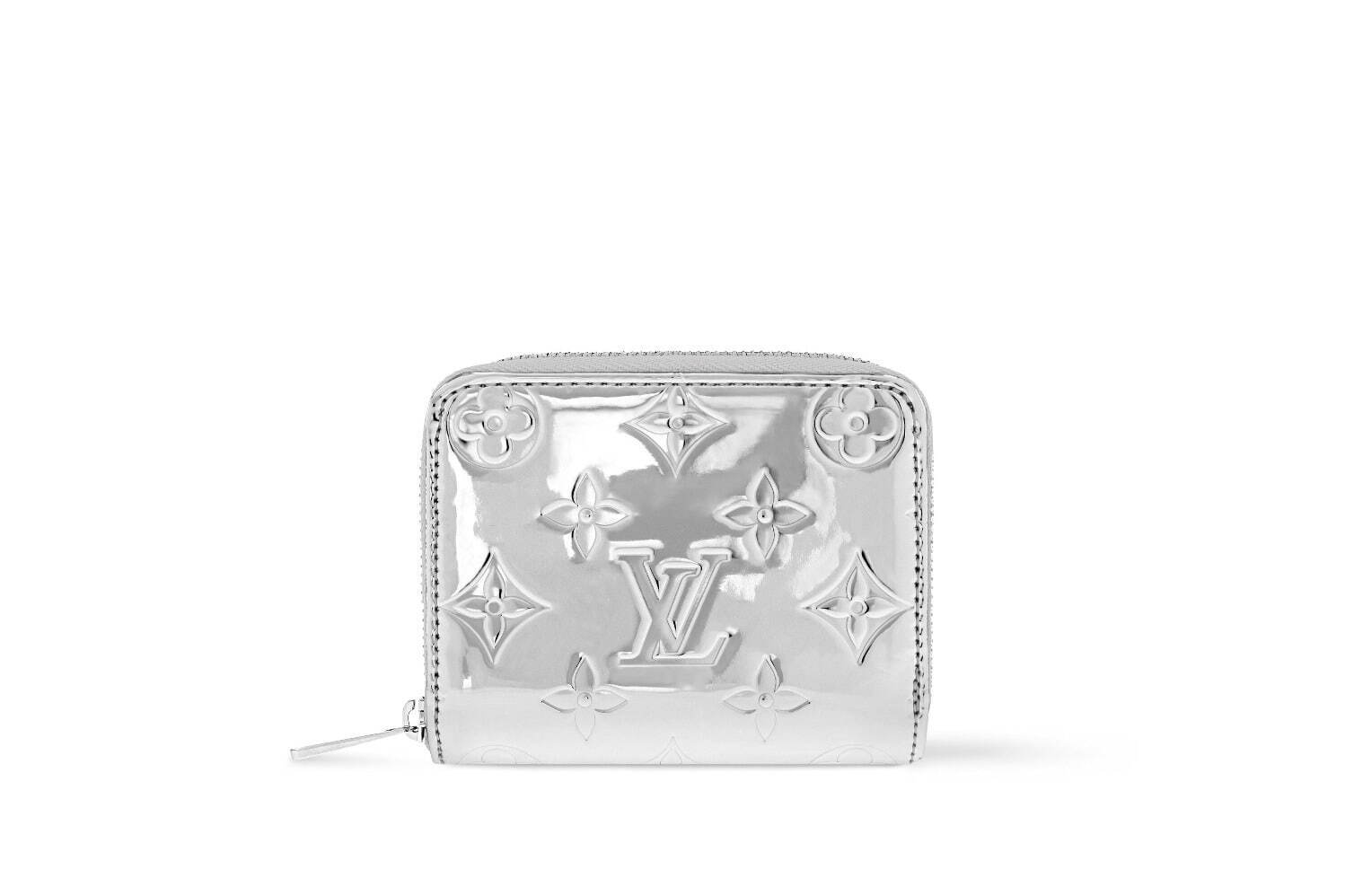 ルイ・ヴィトン“メタリックシルバー”きらめくハート型の財布や三日月型