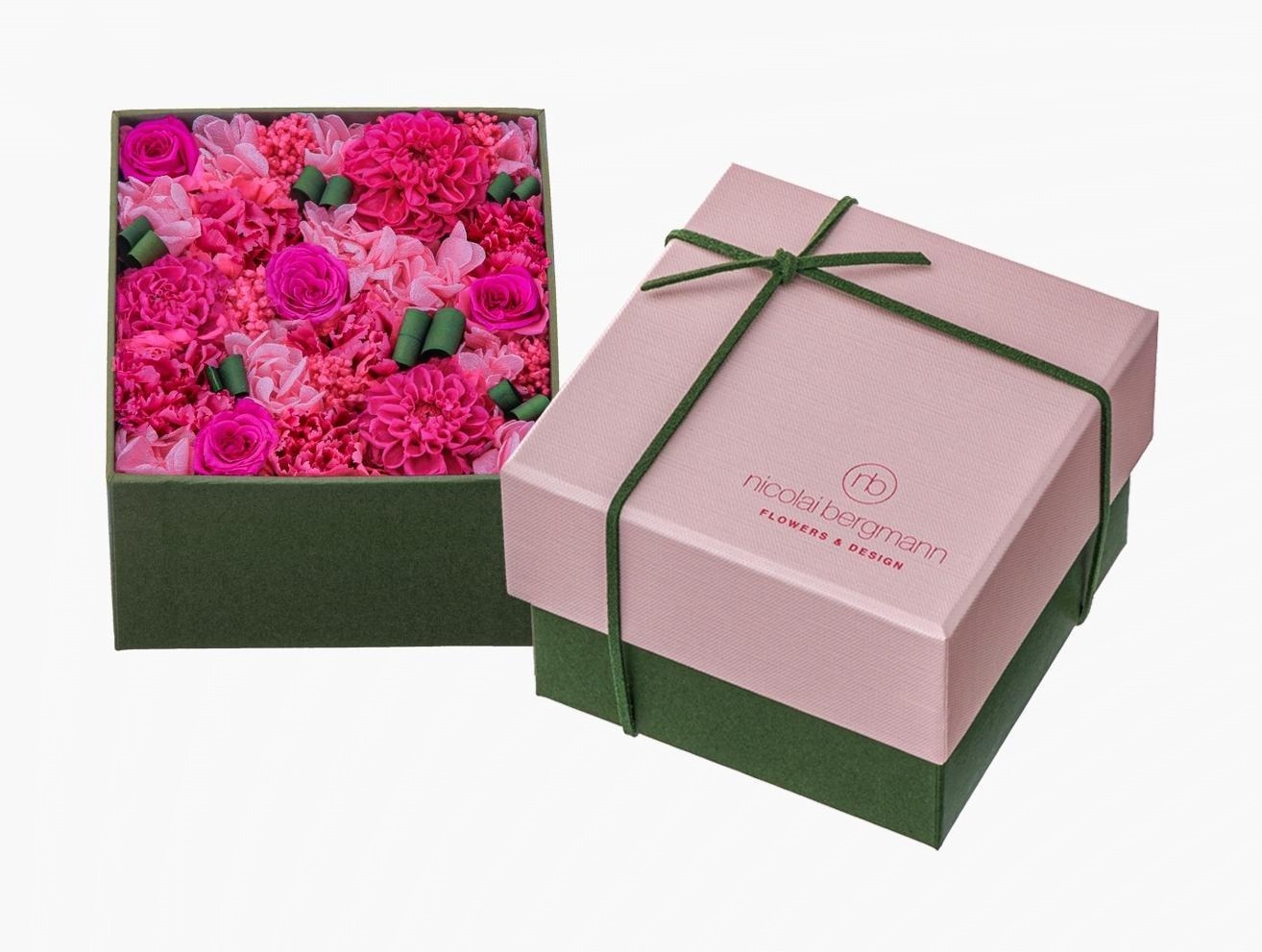 ニコライ バーグマン“母の日”限定フラワーボックス、ピンク基調の
