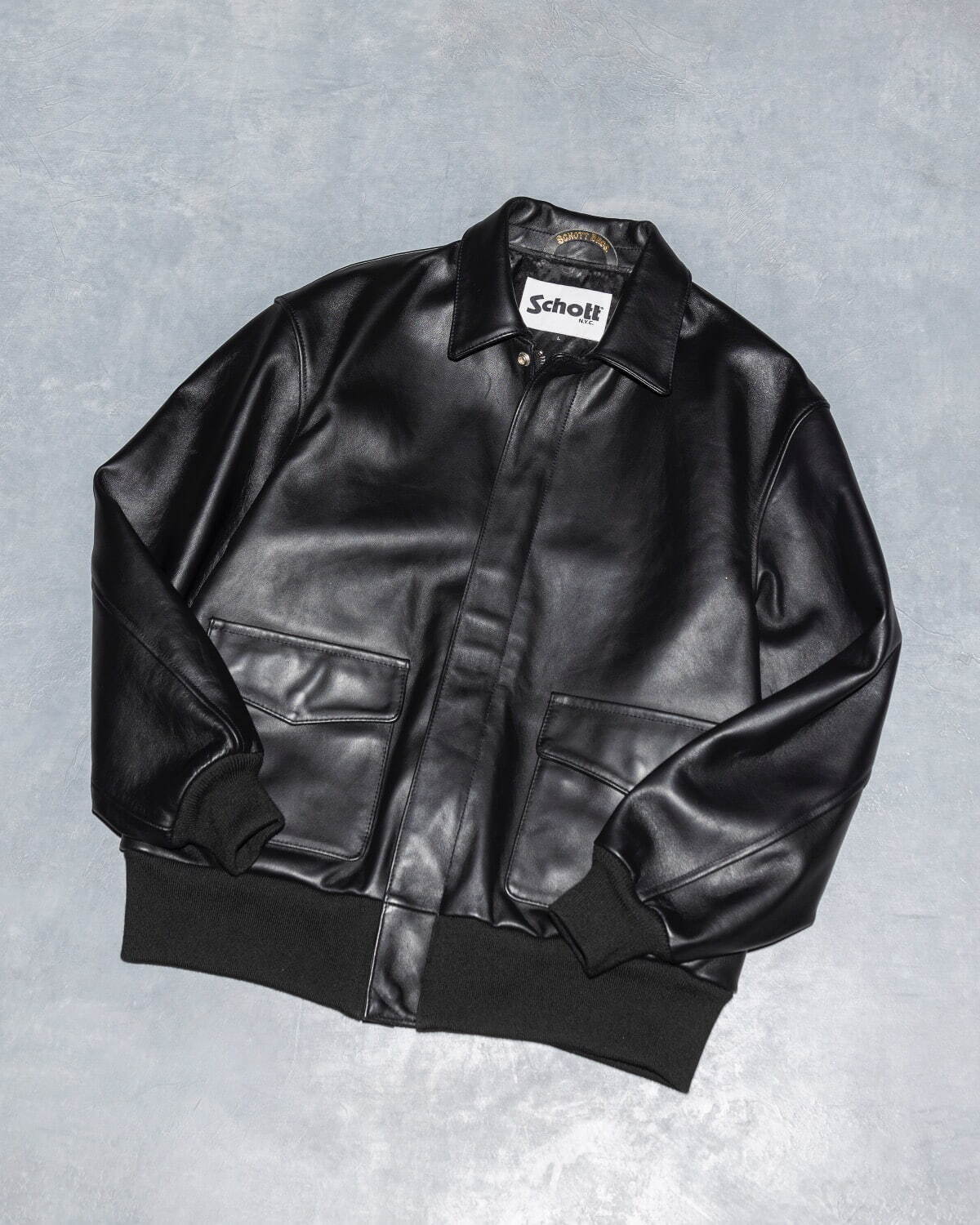 ショットのビューティー＆ユース別注レザージャケット、A-2フライト