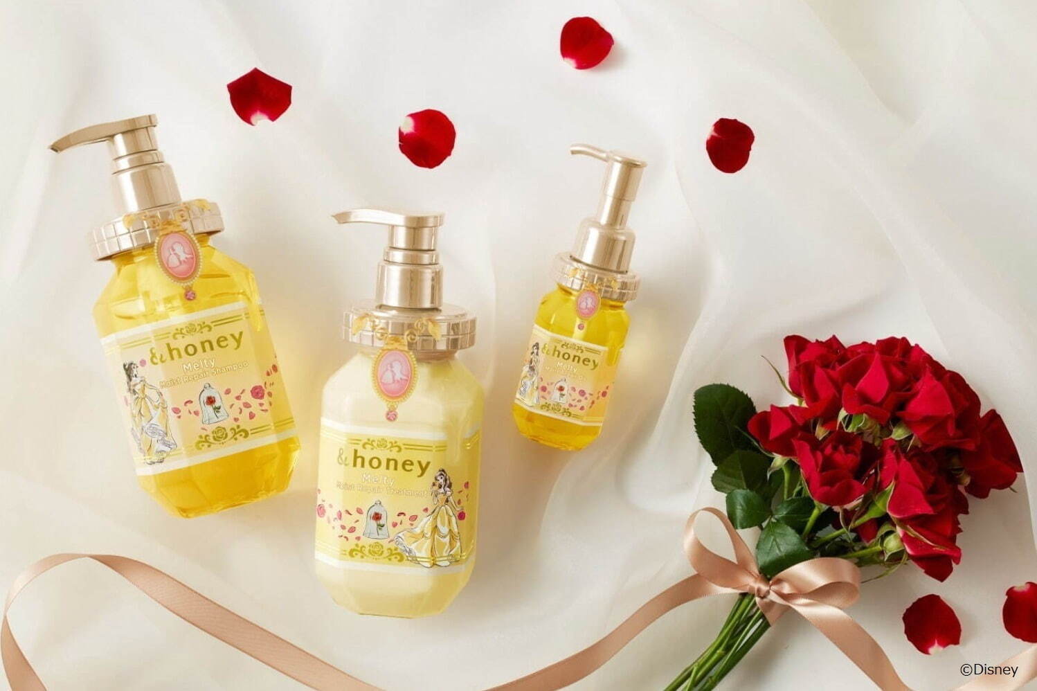 アンドハニーからディズニー『美女と野獣』限定デザインのヘアケア