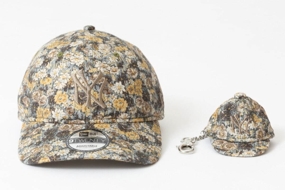 ニューエラ「9TWENTY」ボタニカル柄の限定キャップ＆キーホルダー