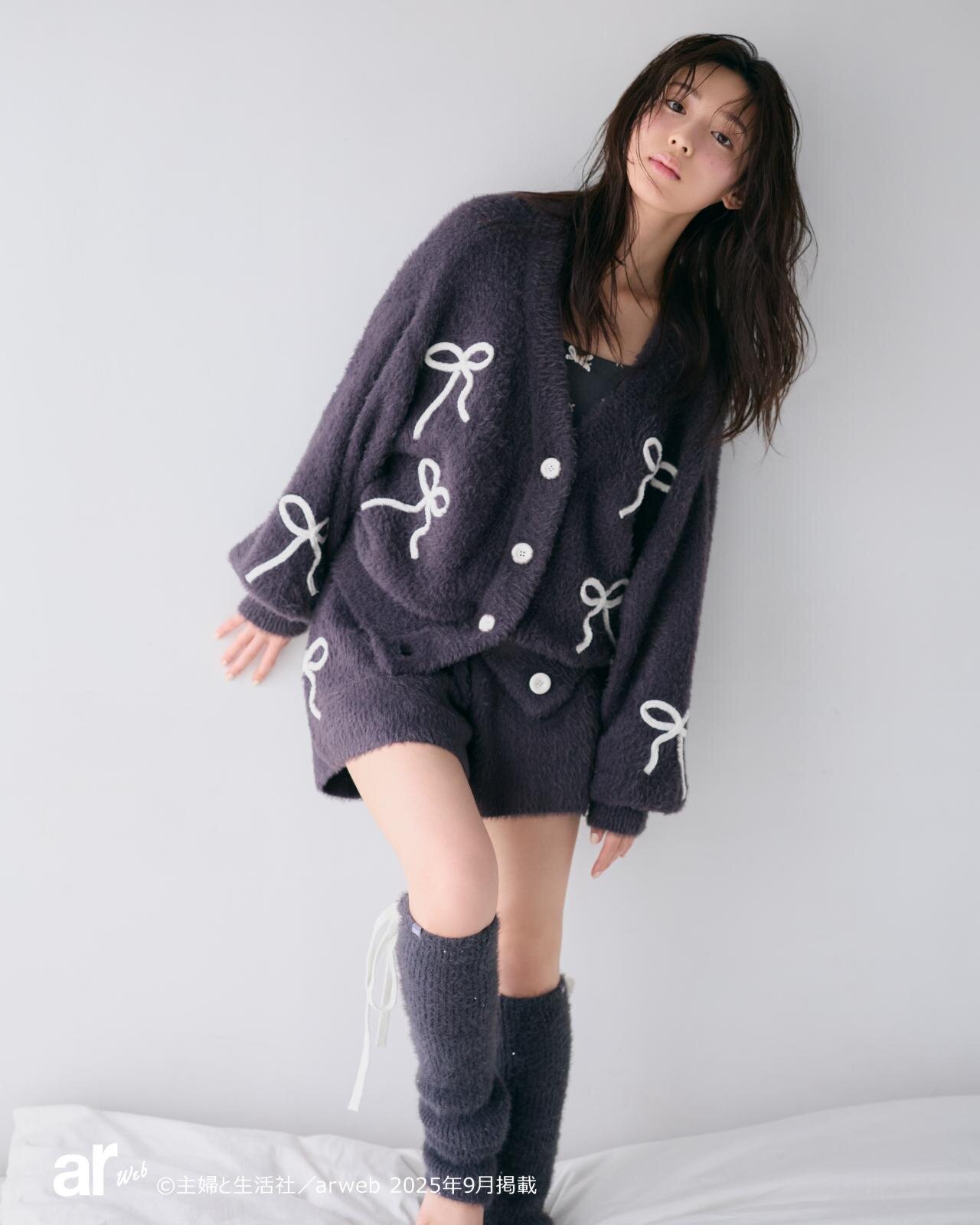 ジェラート ピケのハロウィンルームウェア、黒猫総柄シャツ＆ぷっくり