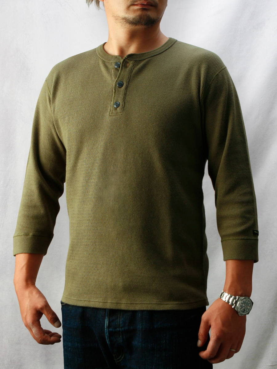 七分袖 ヘンリーネックサーマル FN-THLH-002 | THE FLAT HEAD