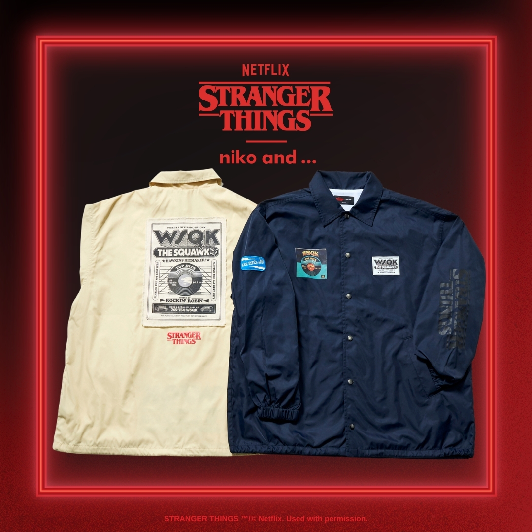 Netflix シリーズ「ストレンジャー・シングス 未知の世界」× niko and