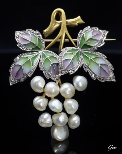 プリカジュール・エナメル アンティークジュエリー