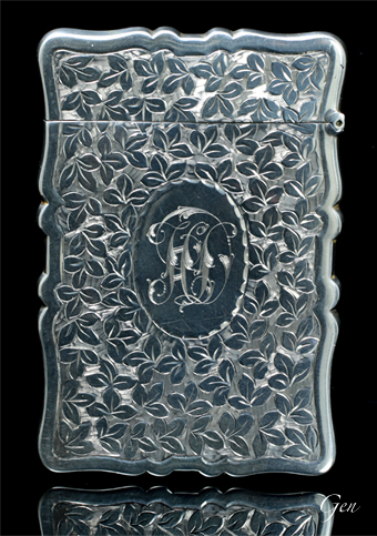 シルバー カードケース 名刺入れ アンティーク