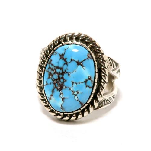 ターコイズリング インディアンジュエリー ナバホ族アーチスト