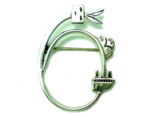 インディアンジュエリーのブローチ・ピン